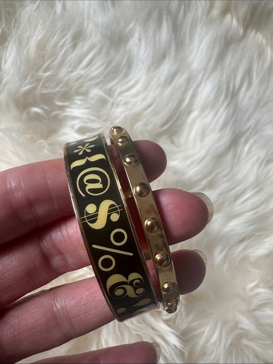 kate spade Jewelry - kate spade Black and Gold Bangle Bracelet Set - I Swear